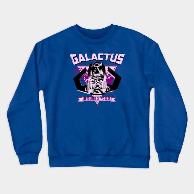 Galactus (Blue Print) Crewneck Sweatshirt by Nerdology